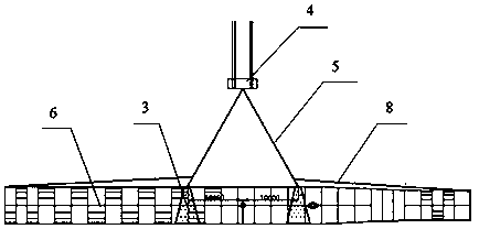 Lifting transportation process of wind power steel pipe piles