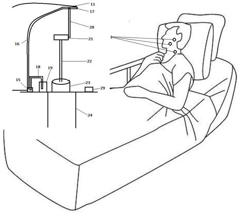 Automatic patient feeding device based on masseter electromyographic signal control and control method thereof