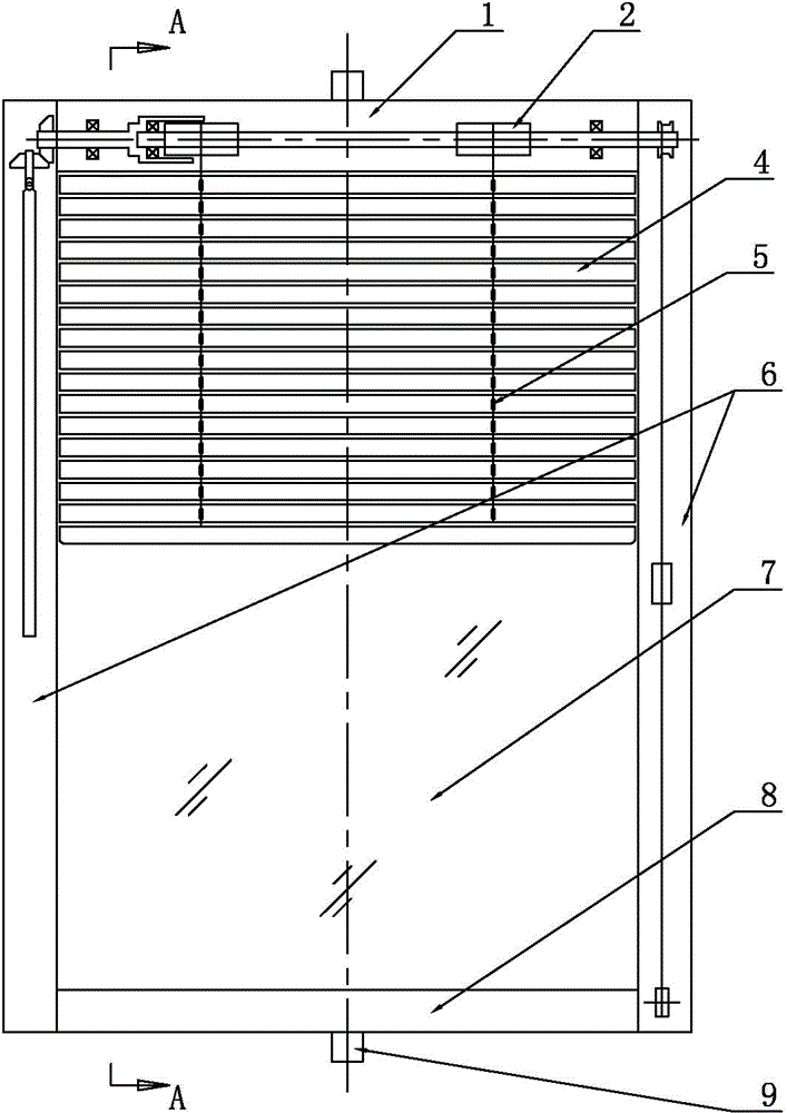 Composite vacuum glass with built-in shutters, and use method of composite vacuum glass