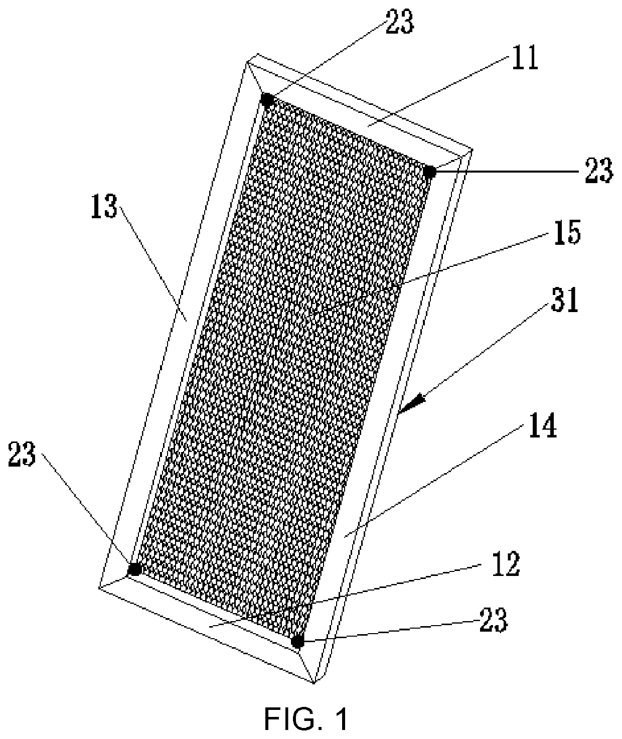 Embedded plate frame structure