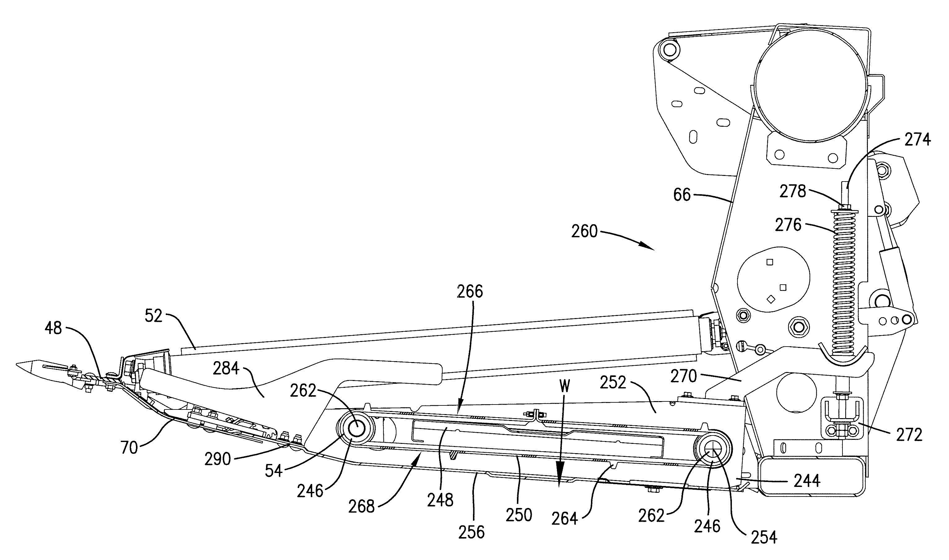 Draper belt with crop-retaining rib