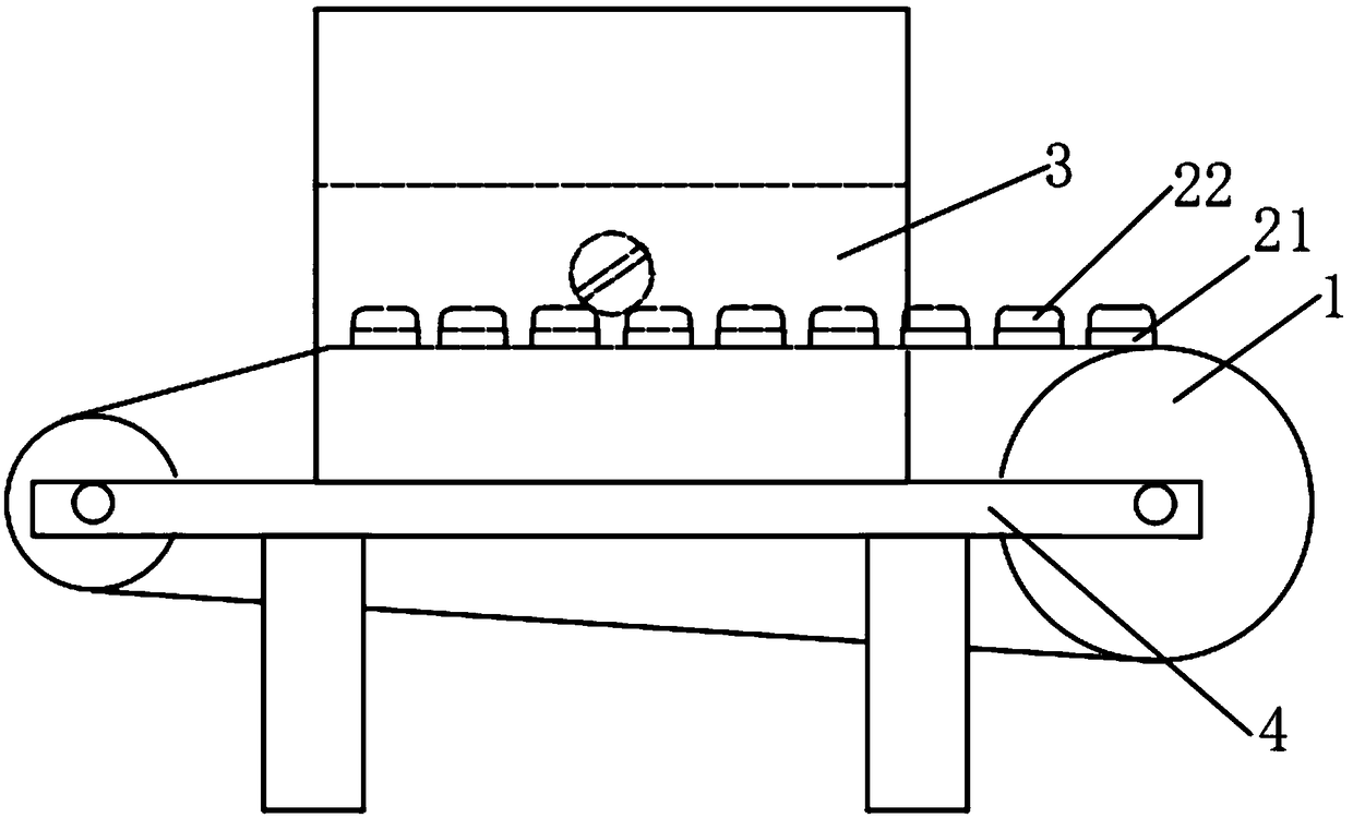 Transferring device with ceramic part