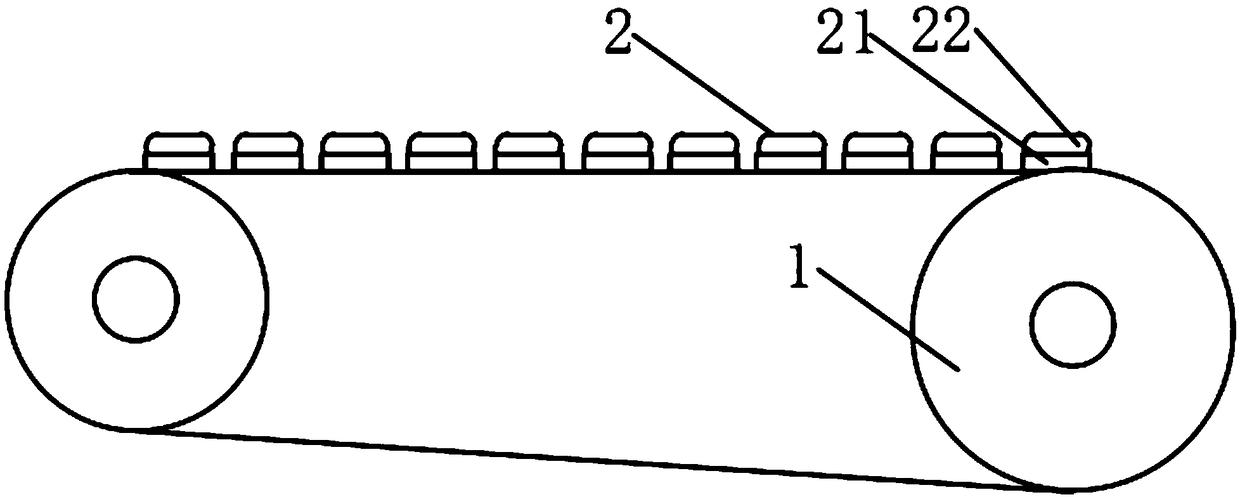 Transferring device with ceramic part