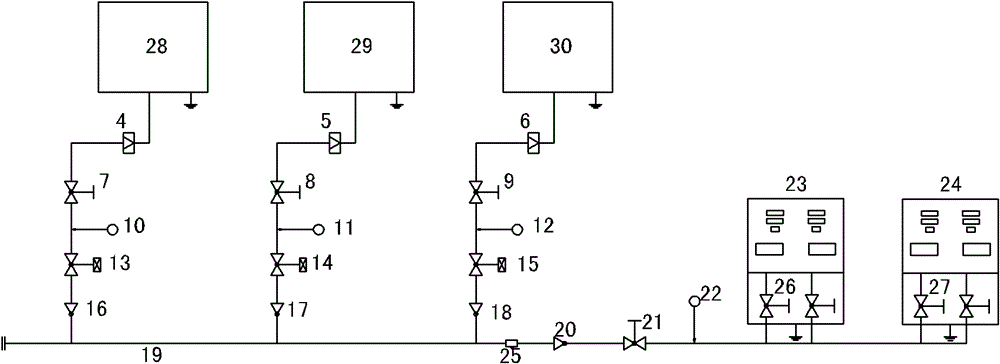 Moving integrated CNG (compressed natural gas) storage and transportation gas supplying device and control method