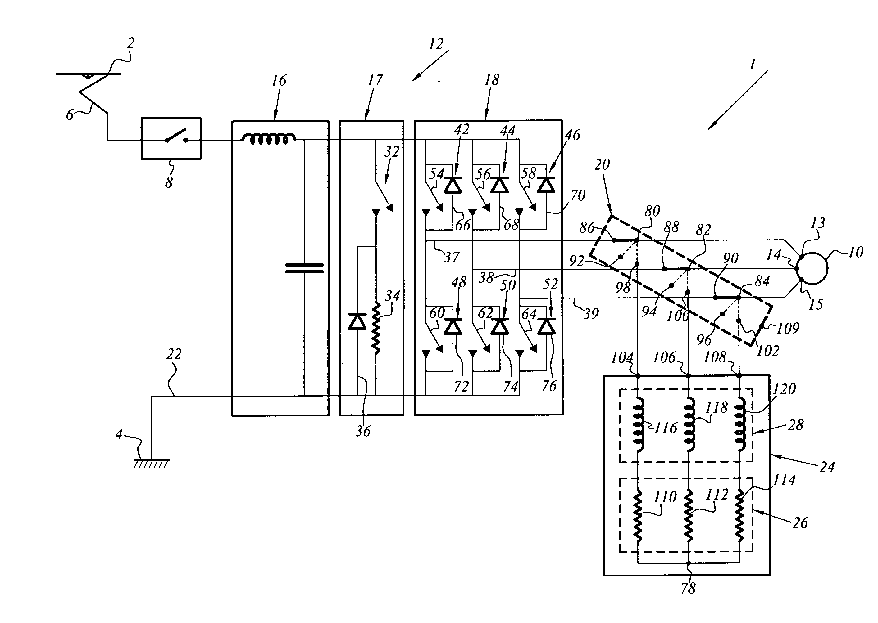 Electric safety braking device with permanent magnet motor and breaking torque control