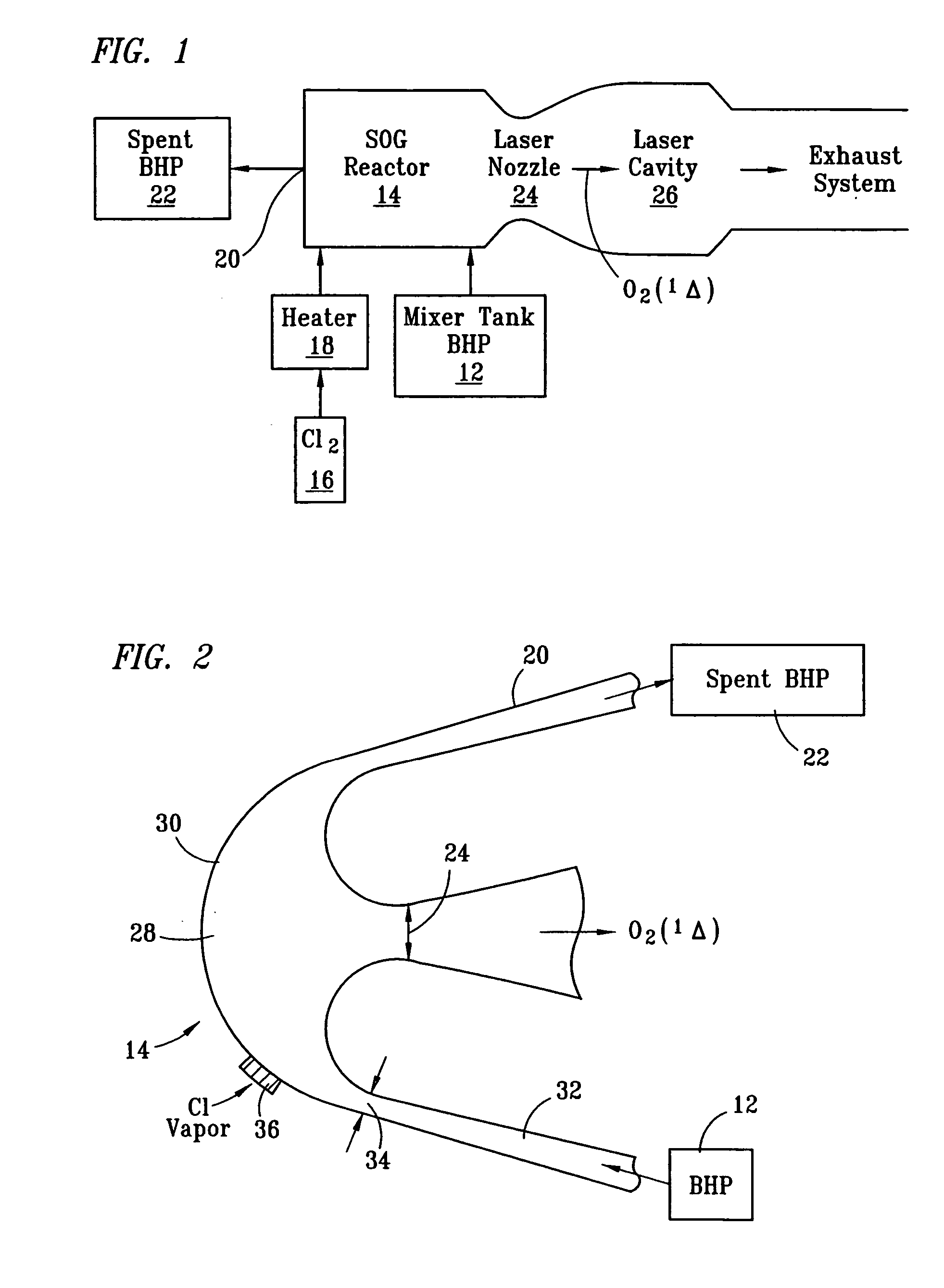 Efficient method and apparatus for generating singlet delta oxygen at an elevated pressure