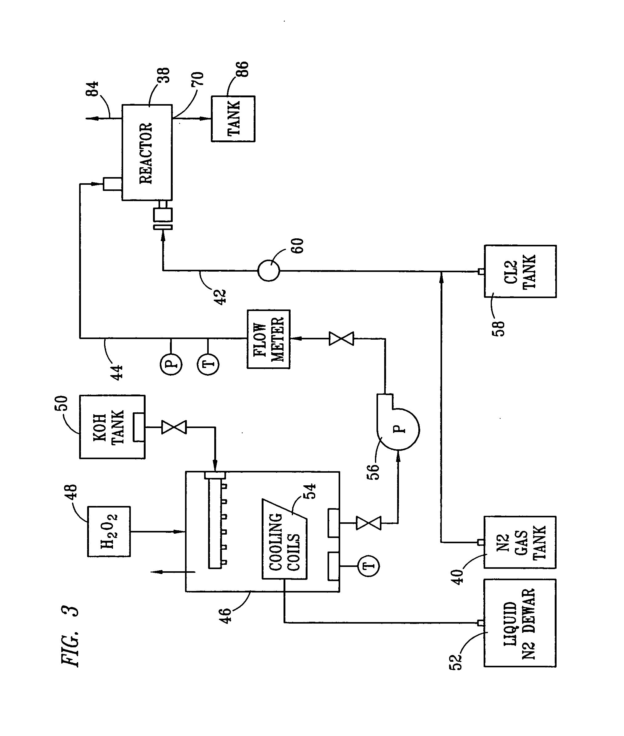 Efficient method and apparatus for generating singlet delta oxygen at an elevated pressure