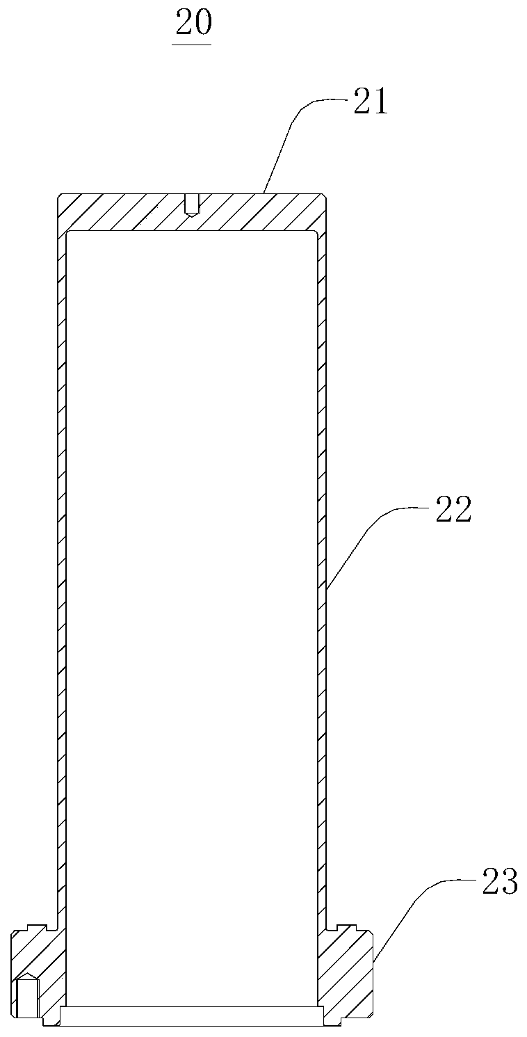 Vacuum arc plating device for shortening cooling time of target material