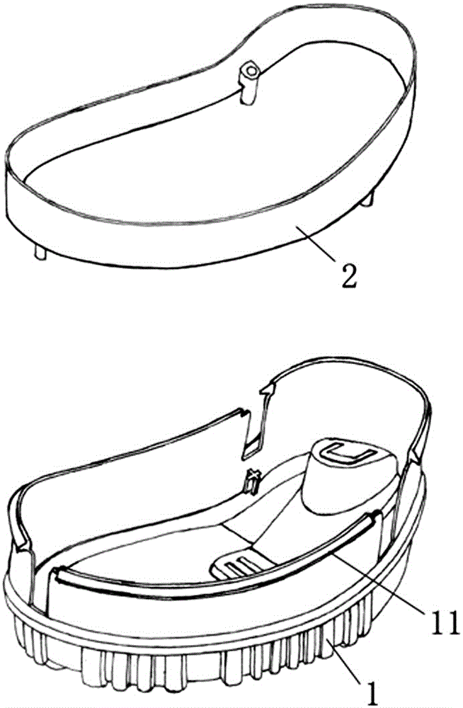 Snap-on golf bag base