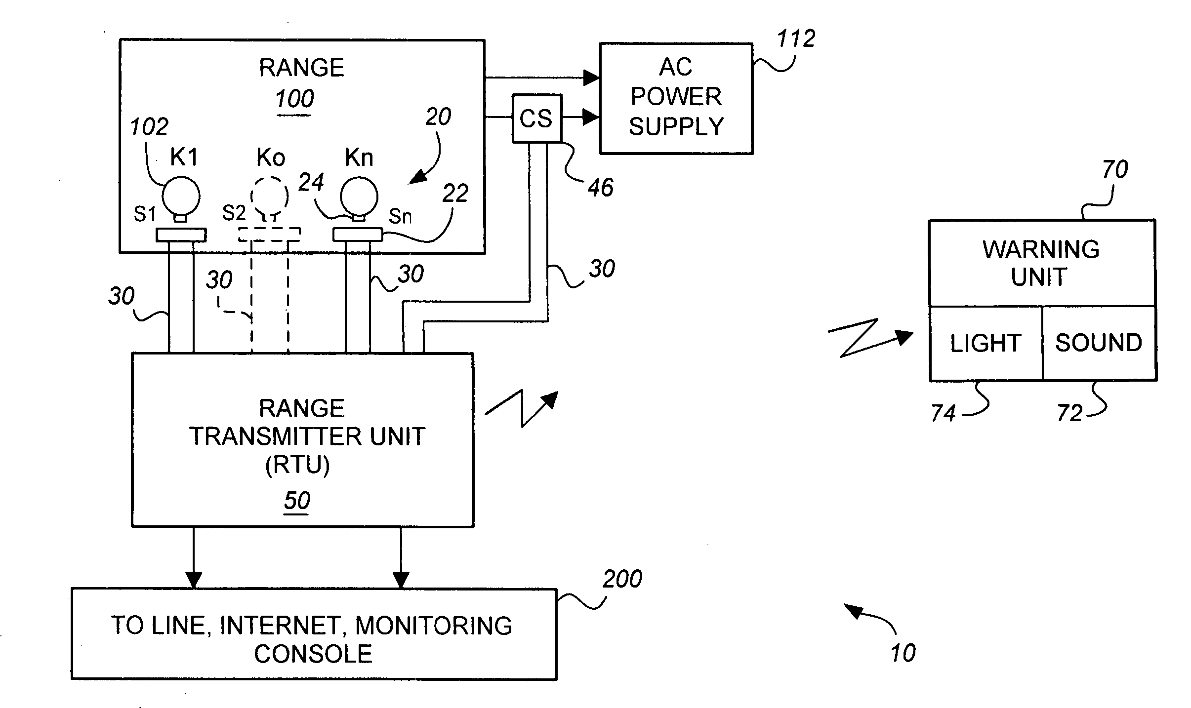 Portable warning system for cooking appliances