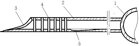 Shovel type fixed depth safety cone hand drill