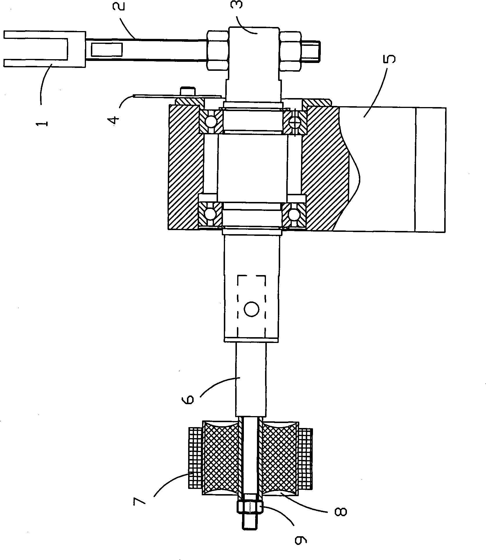 Rubber bushing torsion test apparatus