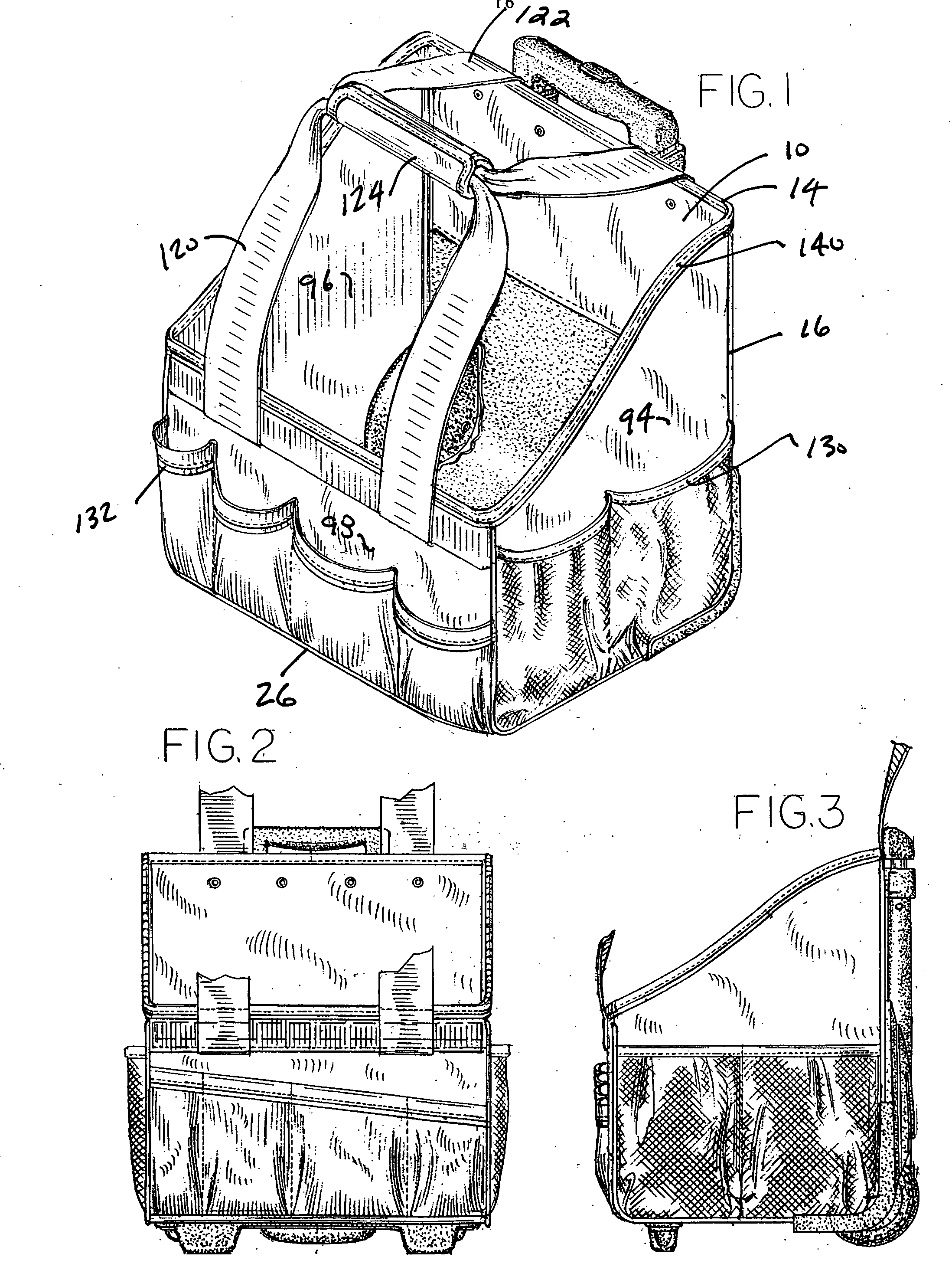 Wheeled tool bag