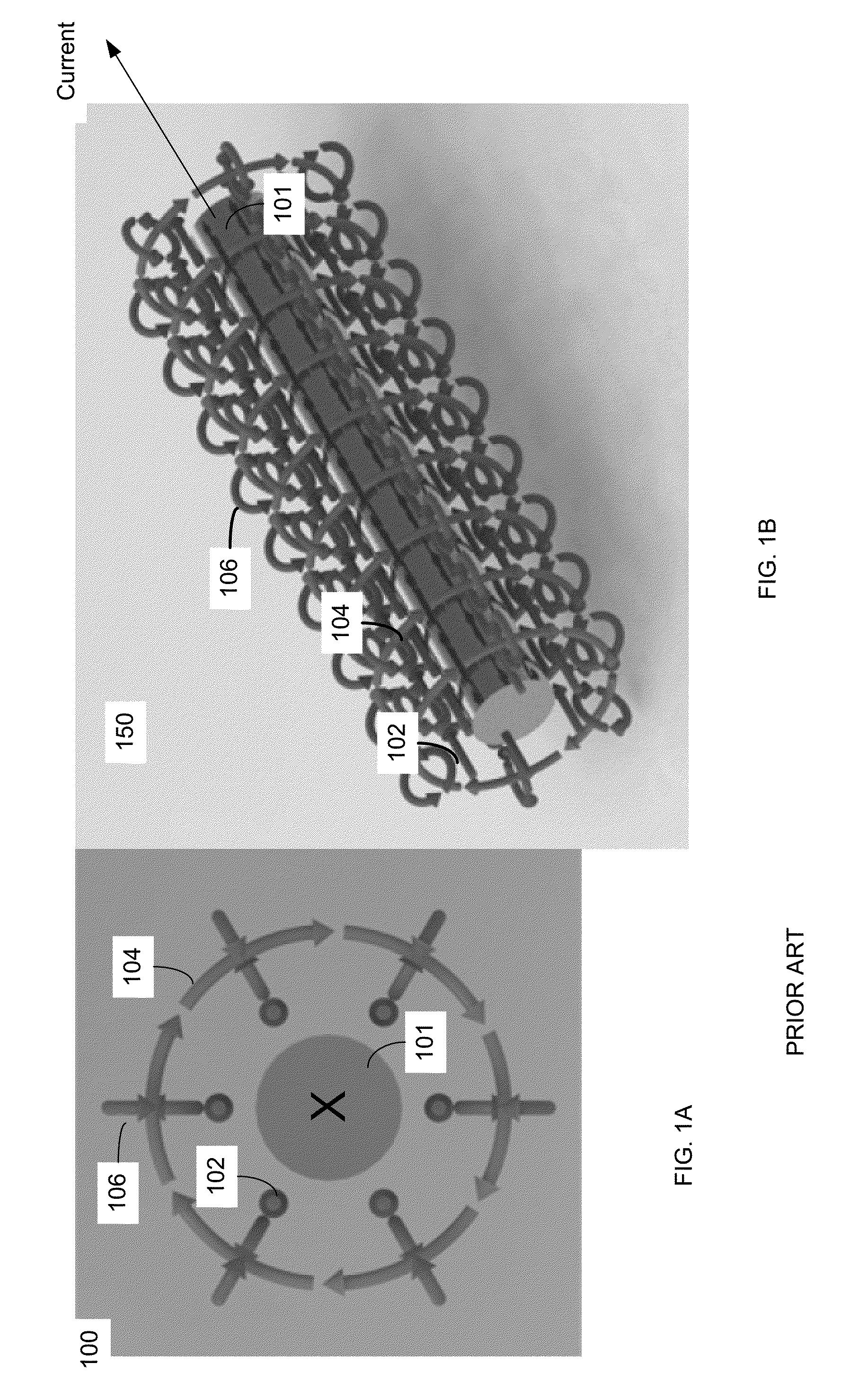 Using skin effect to produce a magnetic vector potential for inducing a voltage