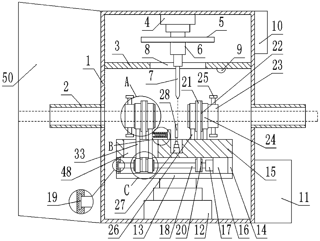 Steel thin-wall sounding pipe automatic welding device for bored concrete pile