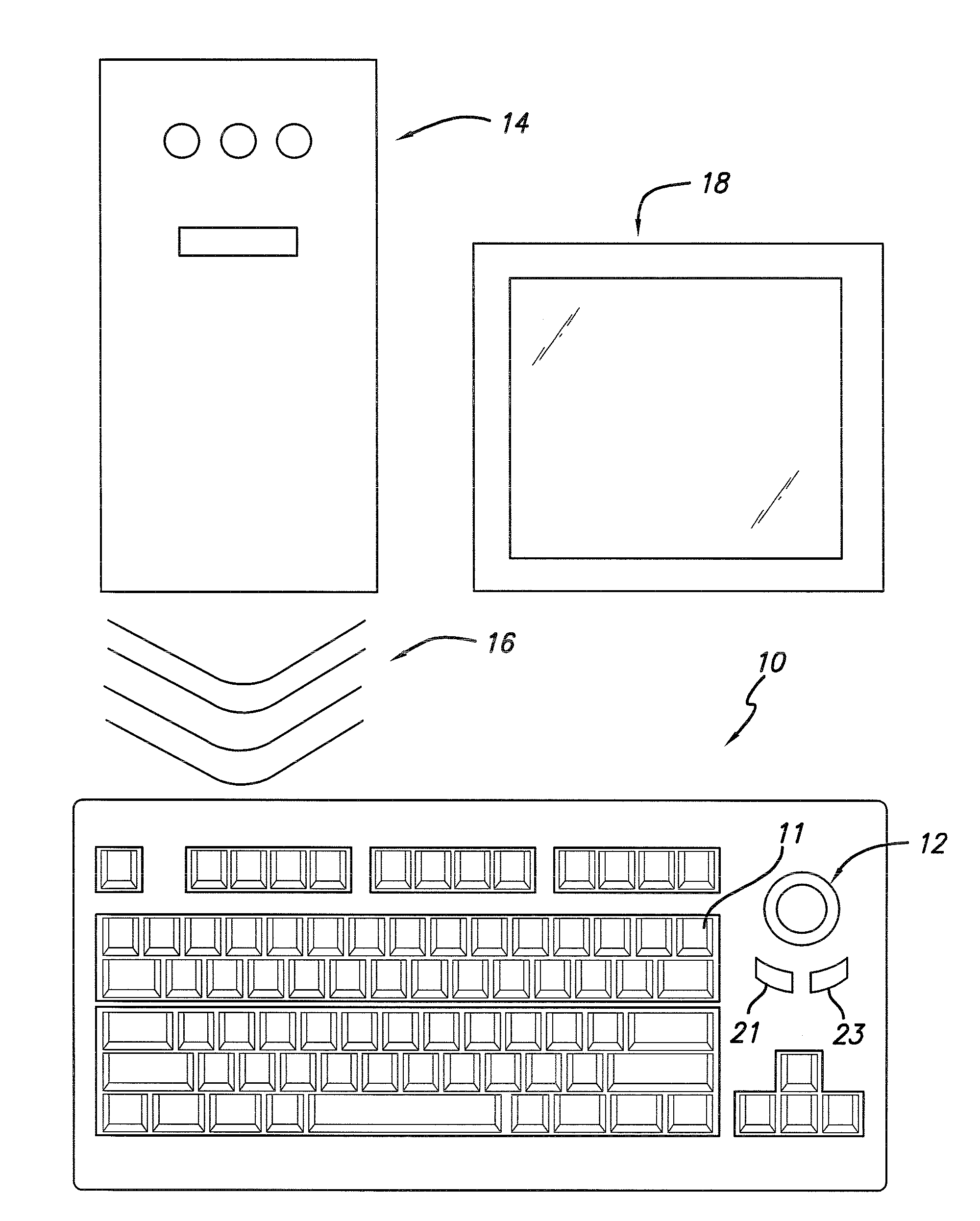 Backscatter passive wireless controller with IMD frequency coding