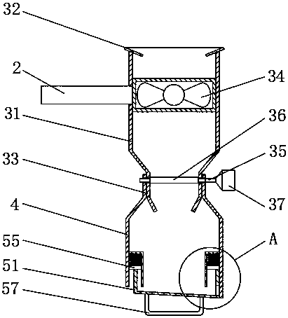 Escape preventing device of insect trap