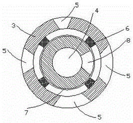 Aspirator on embroidery machine frame