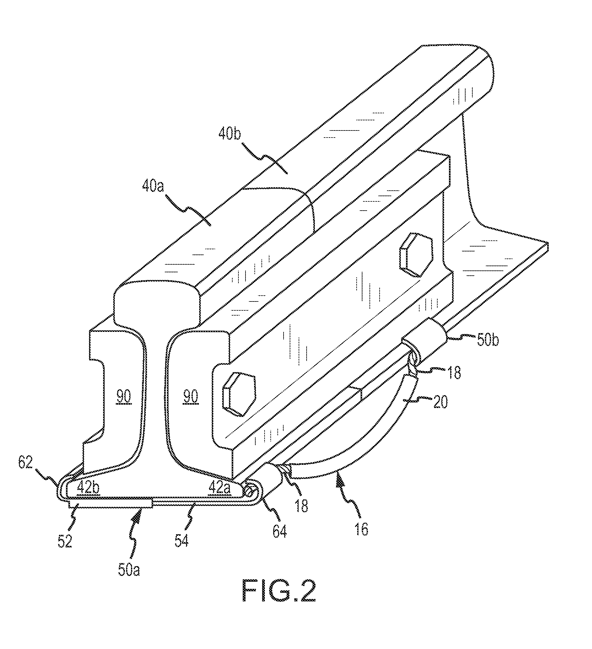 Railroad signal line attachment clip