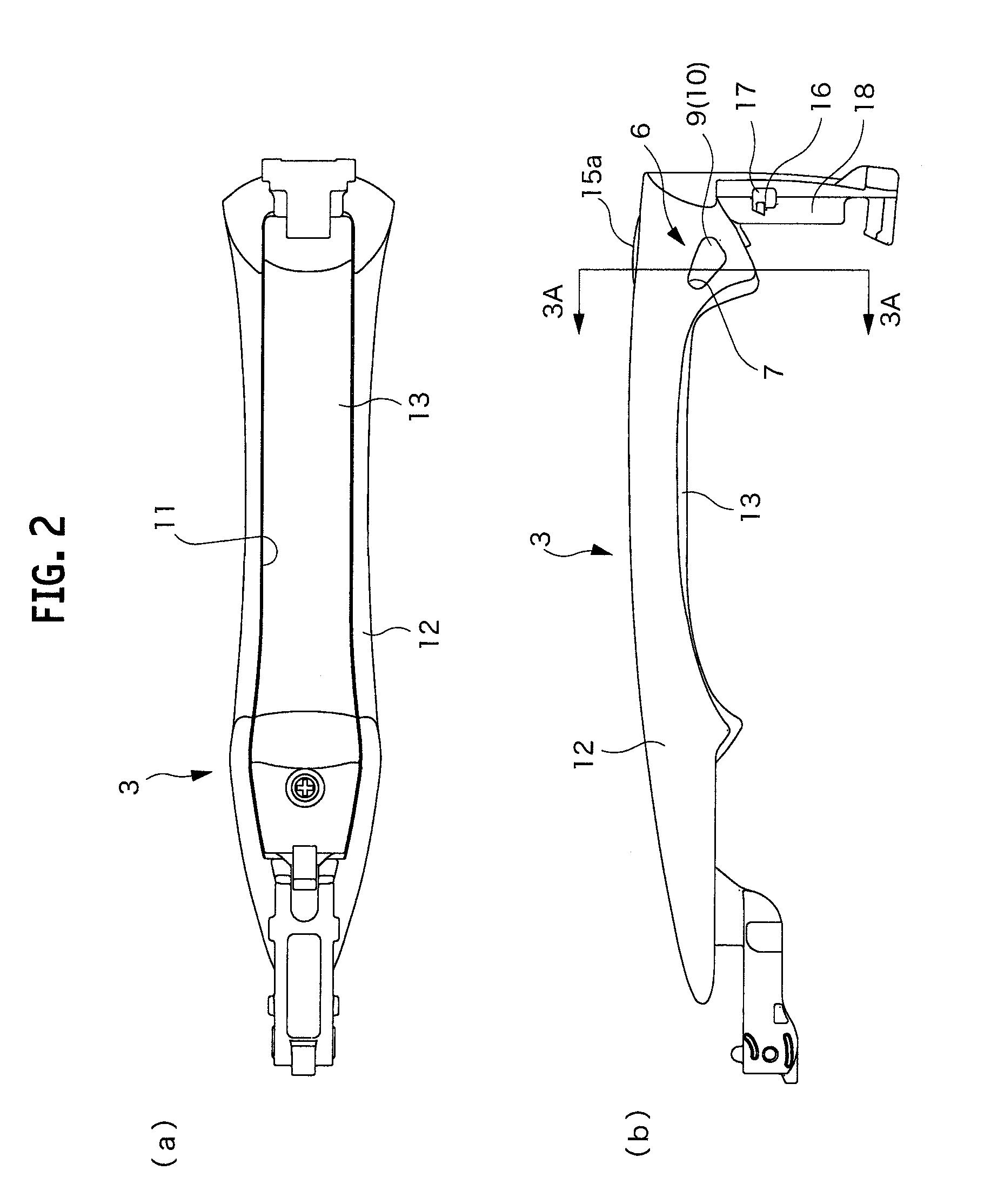 Vehicle door handle apparatus