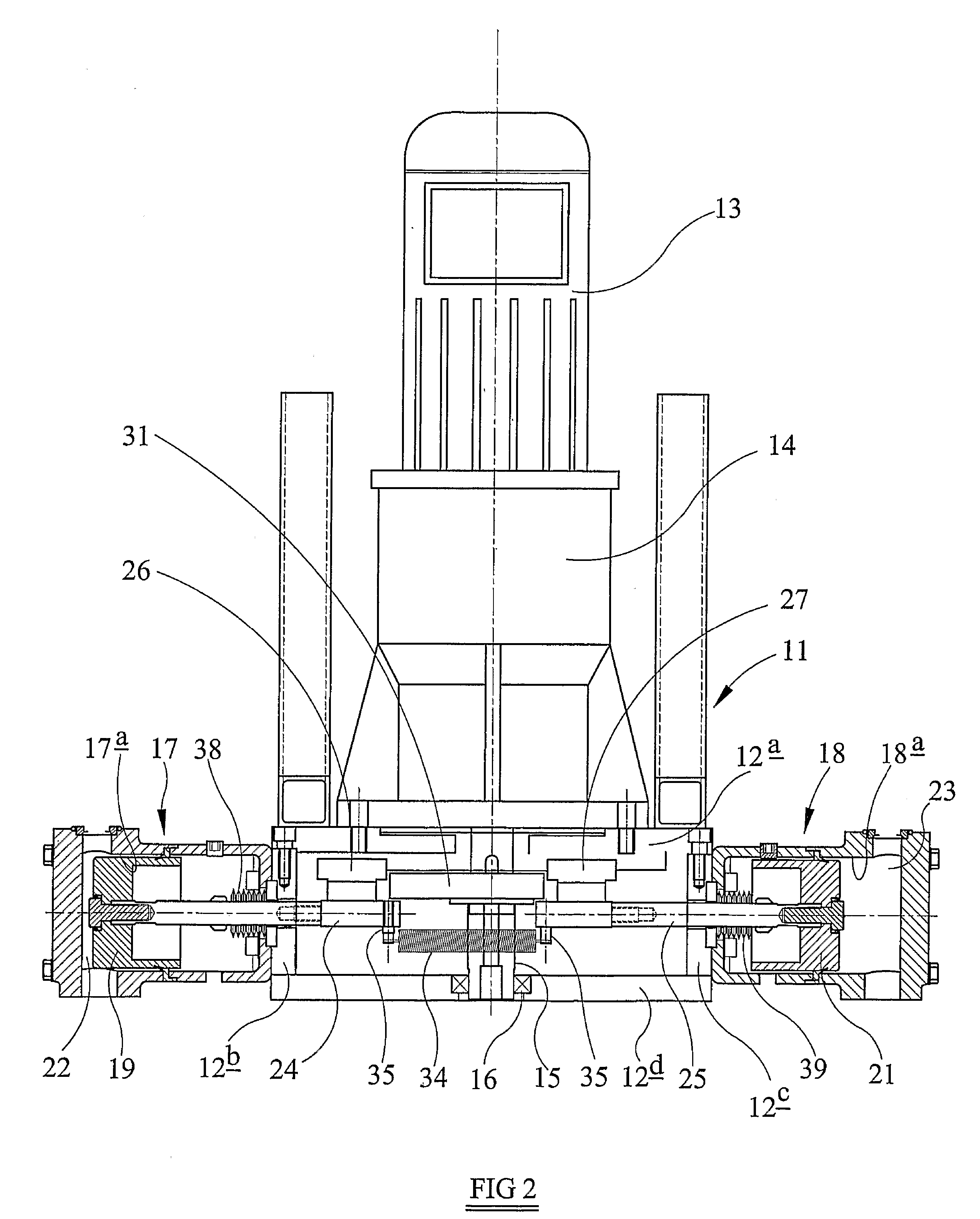 Piston pump with cam follower arrangement