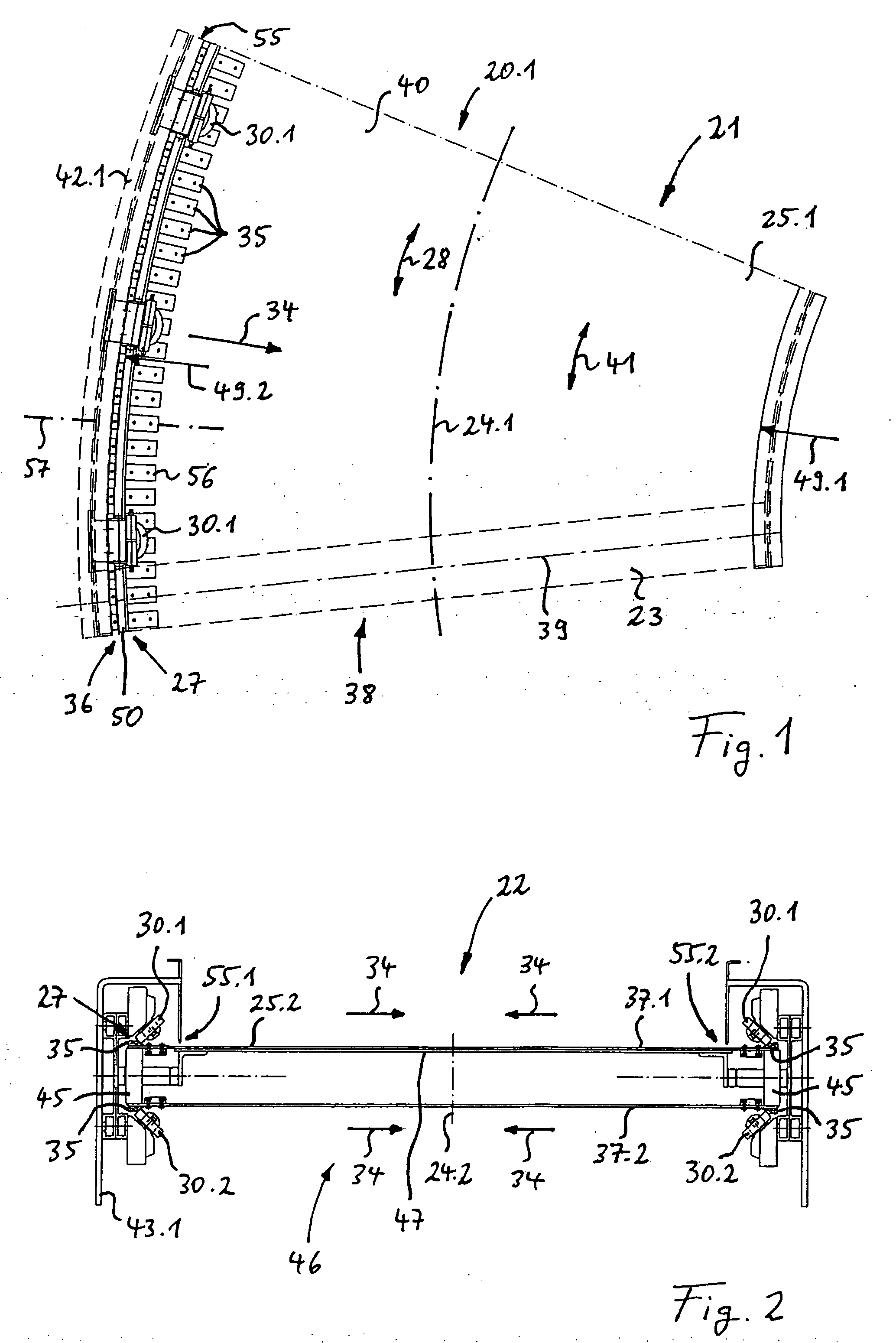 Belt and conveyor having separate clamping shoes