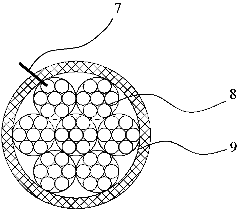 Control method for detection of broken wires of elevator traction rope