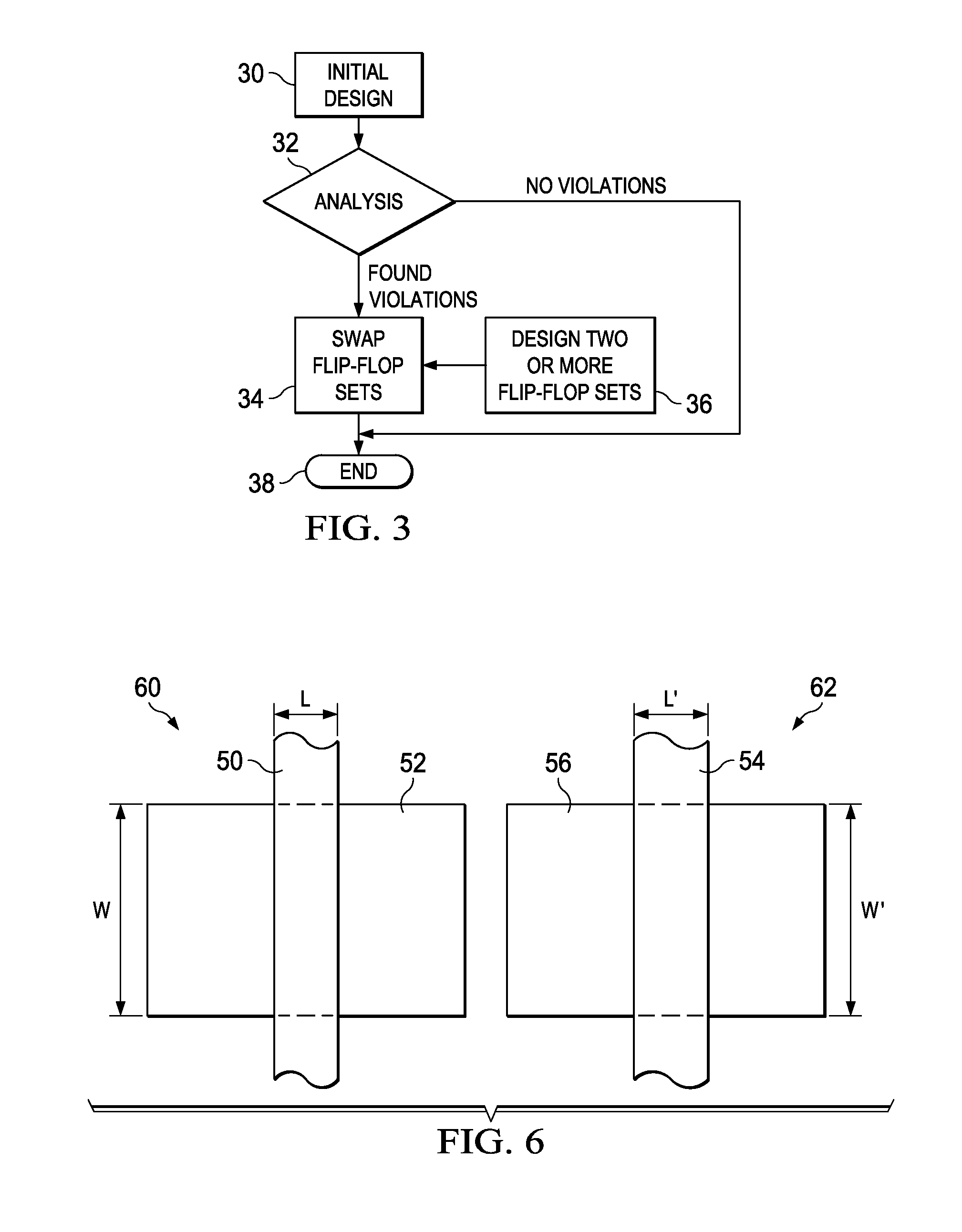 Fixing full-chip violations using flip-flops