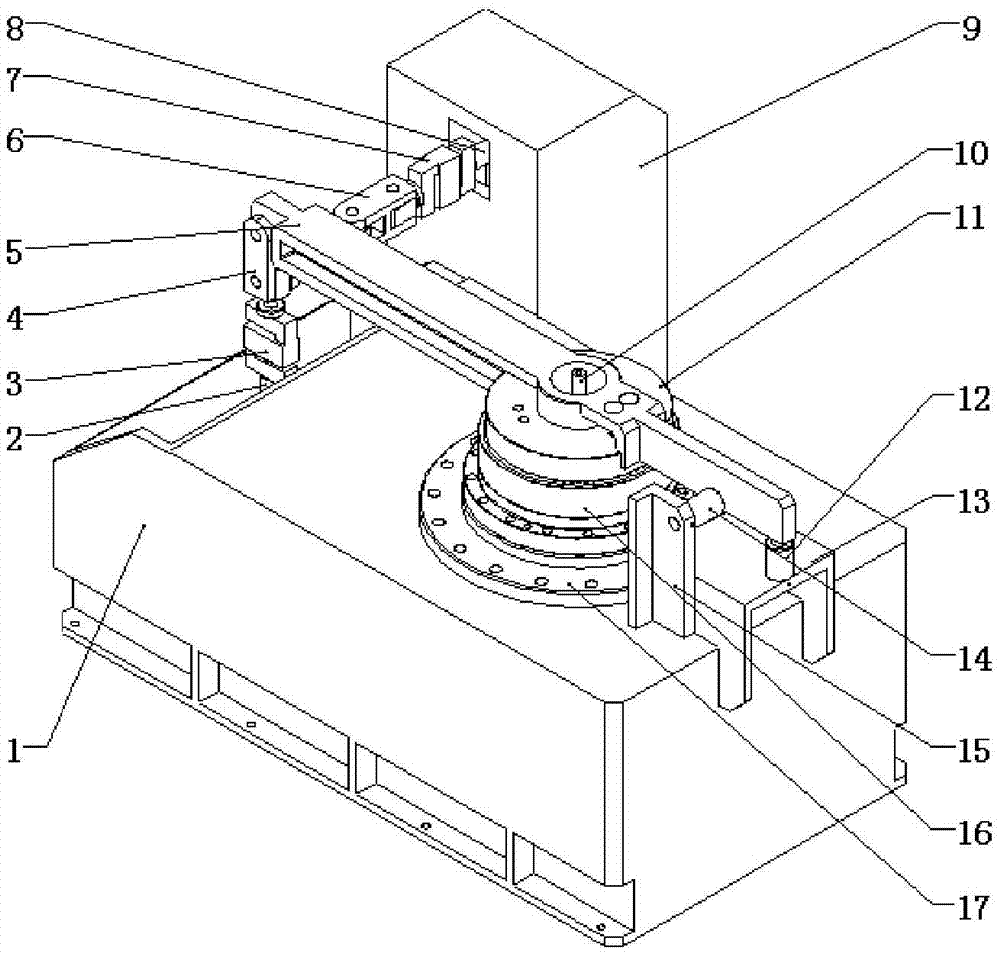 Static index testing platform and method for industrial robot joint decelerator