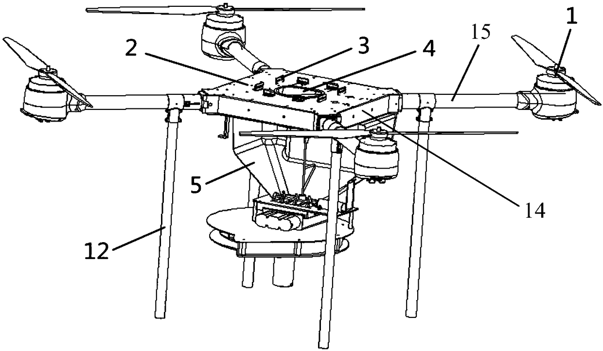 Unmanned aerial vehicle for automatically scattering materials, mobile control end and scattering method