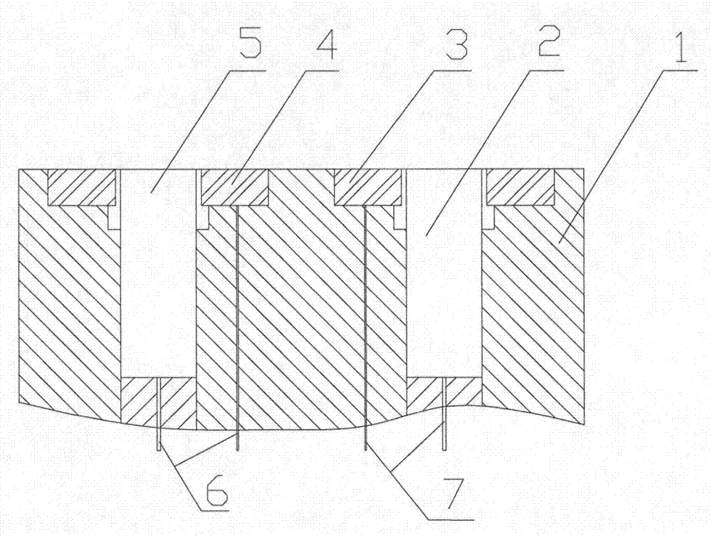 Plasma density measuring equipment of high temperature resistant embedded double-probe type