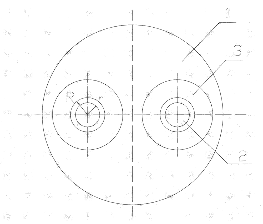 Plasma density measuring equipment of high temperature resistant embedded double-probe type