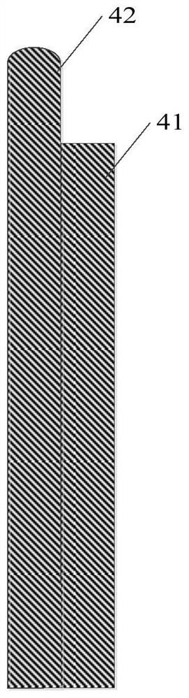 Rock debris sample containing device and rock debris casting slice making method using same