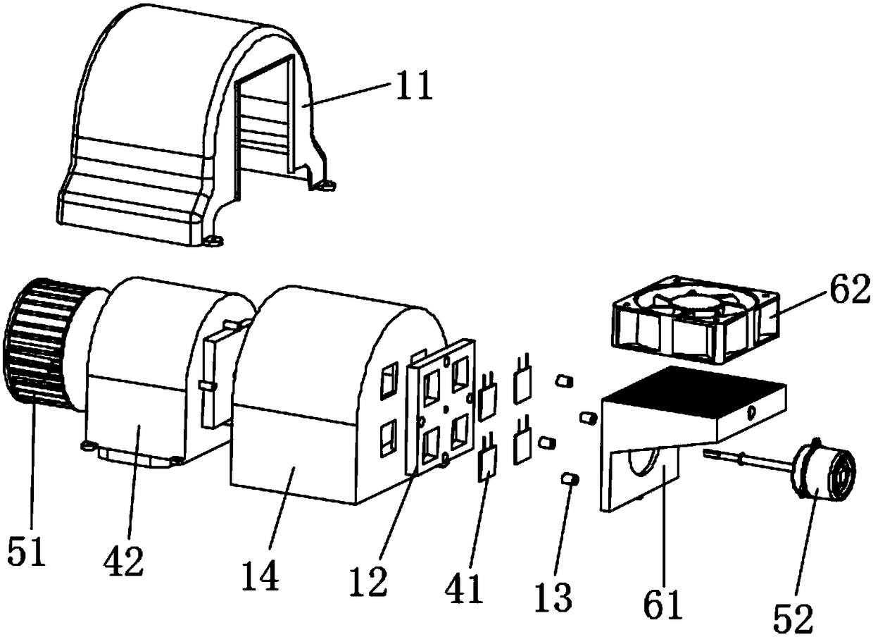 Temperature regulating assembly and temperature regulating device comprising same