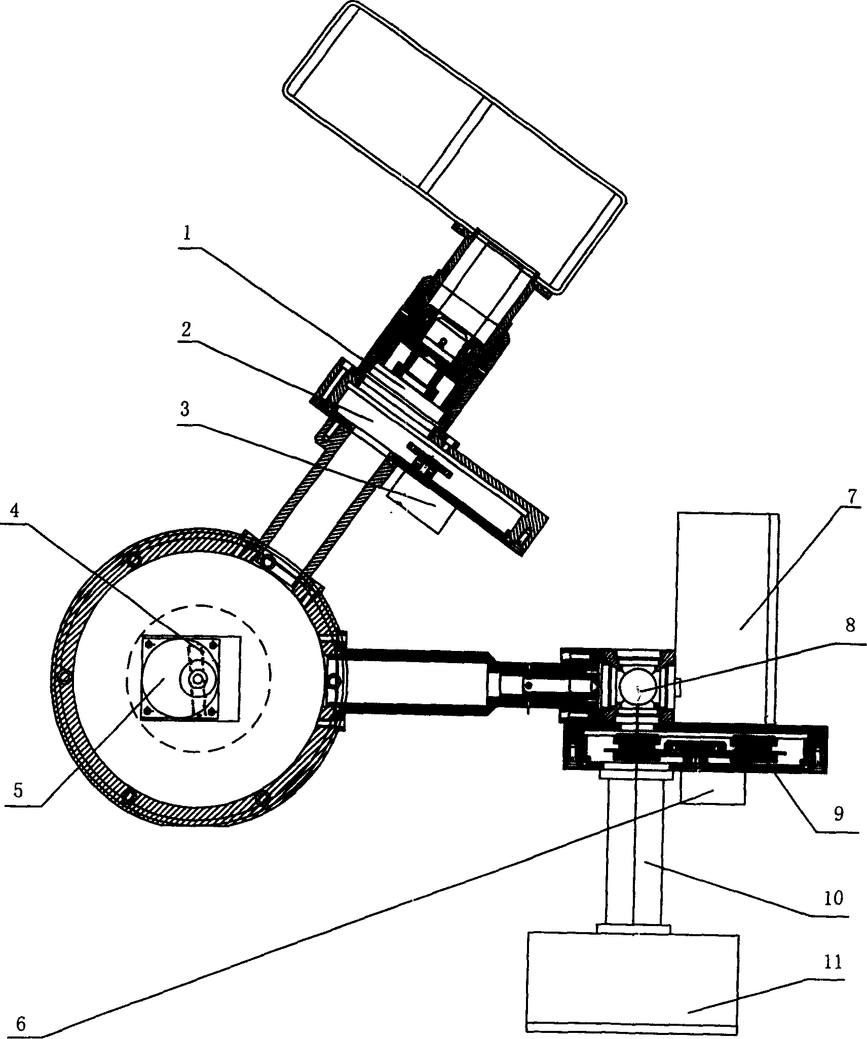 Field optical investigating device and detecting method for multiple organic pollutant in sea water