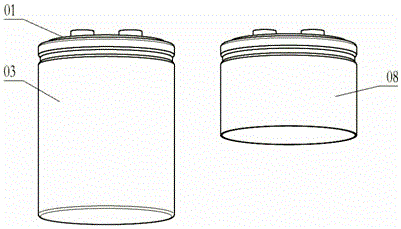 Clamping loading and sealing structure for capacitor sealing strength detection