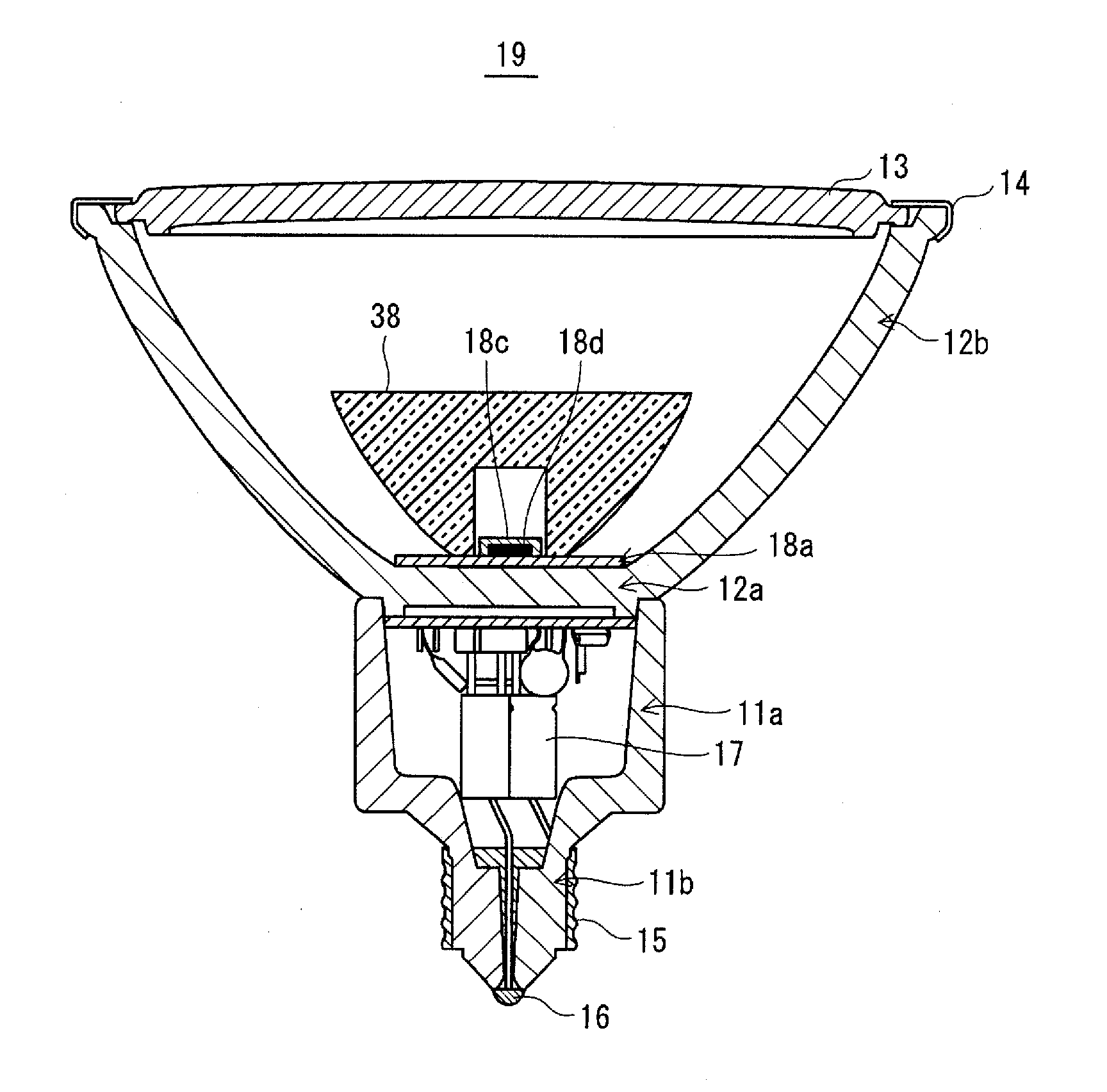 Spot light source and bulb-type light source