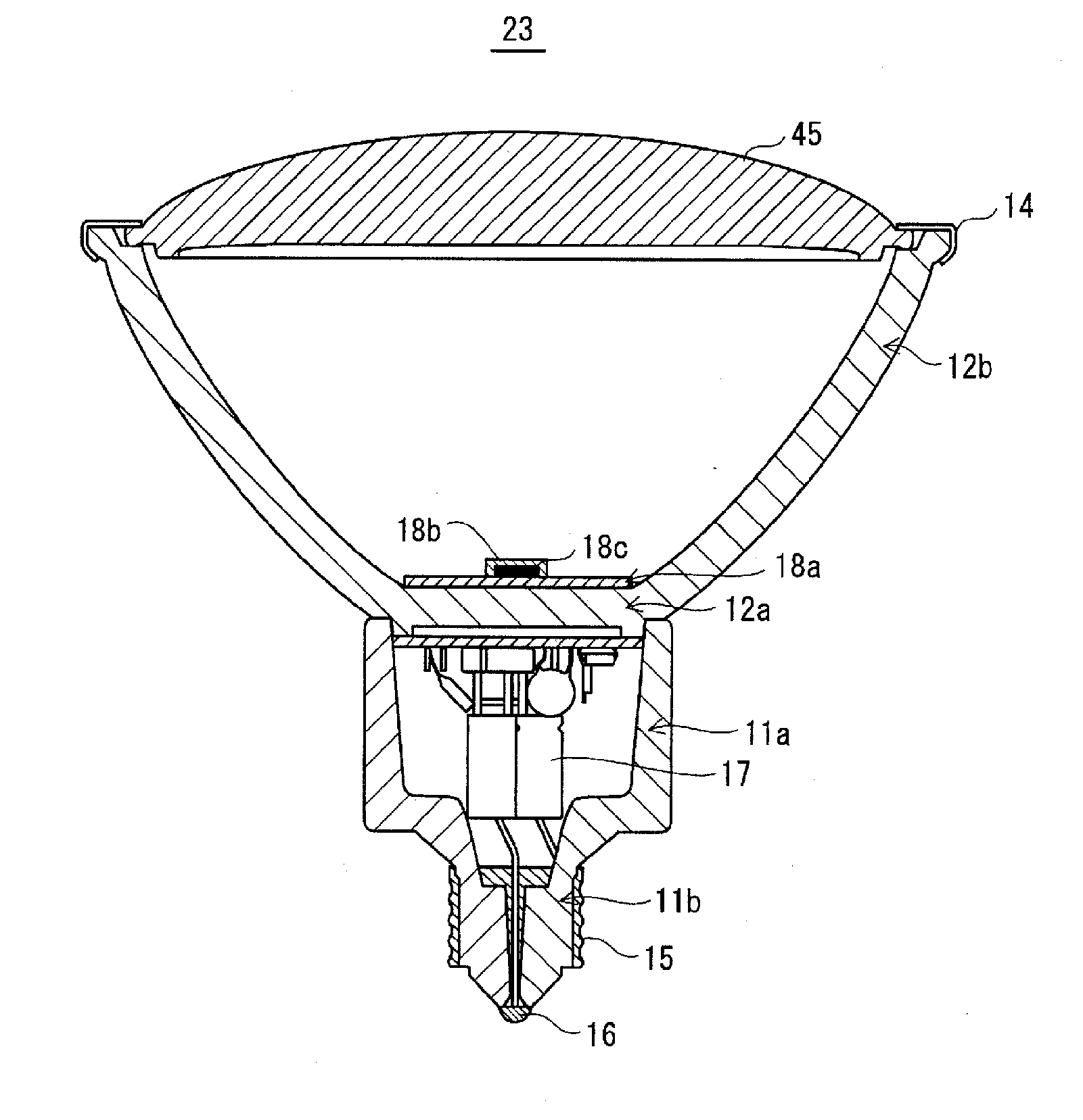 Spot light source and bulb-type light source