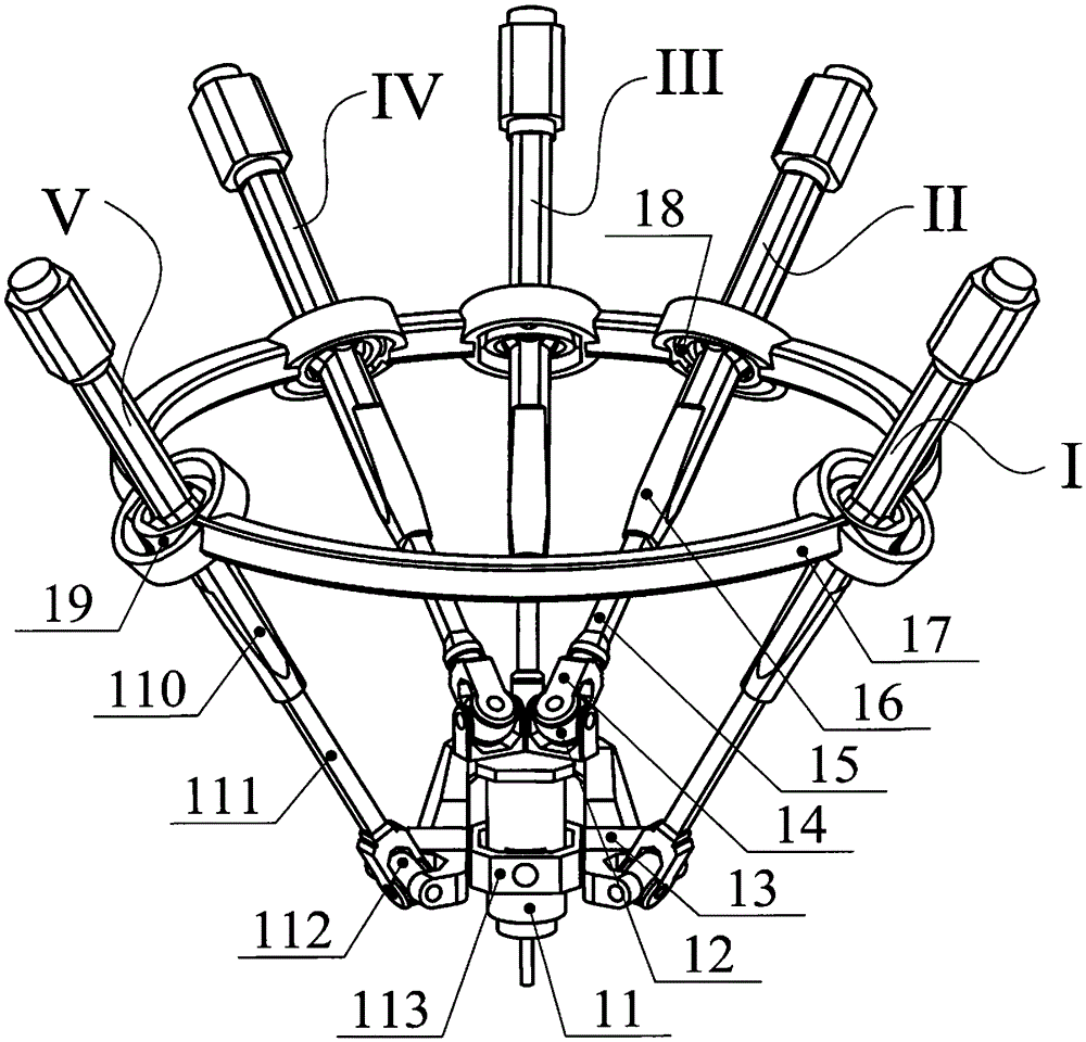 A multi-axis linkage device that can realize five-sided machining