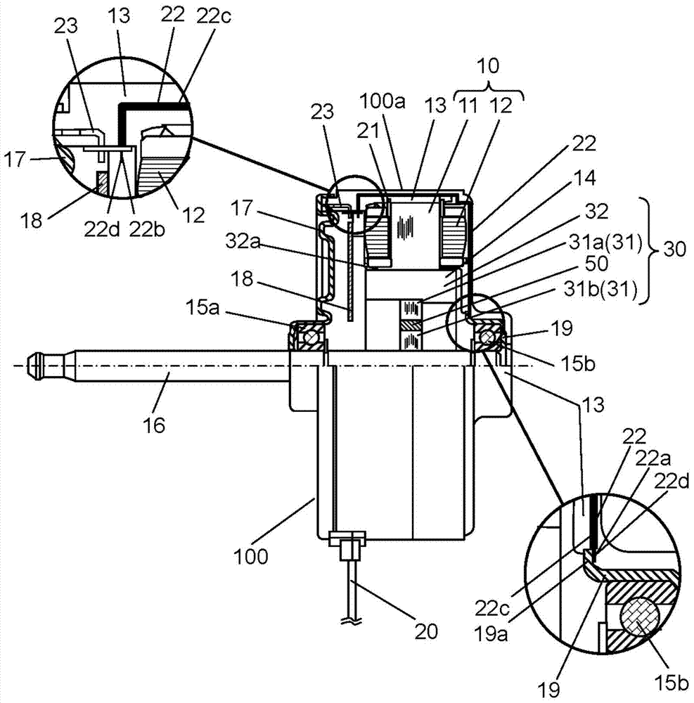 Motors and electrical equipment equipped with such motors