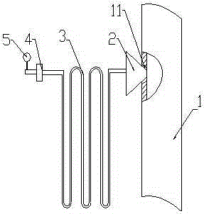 Steam pipeline pressure measuring device