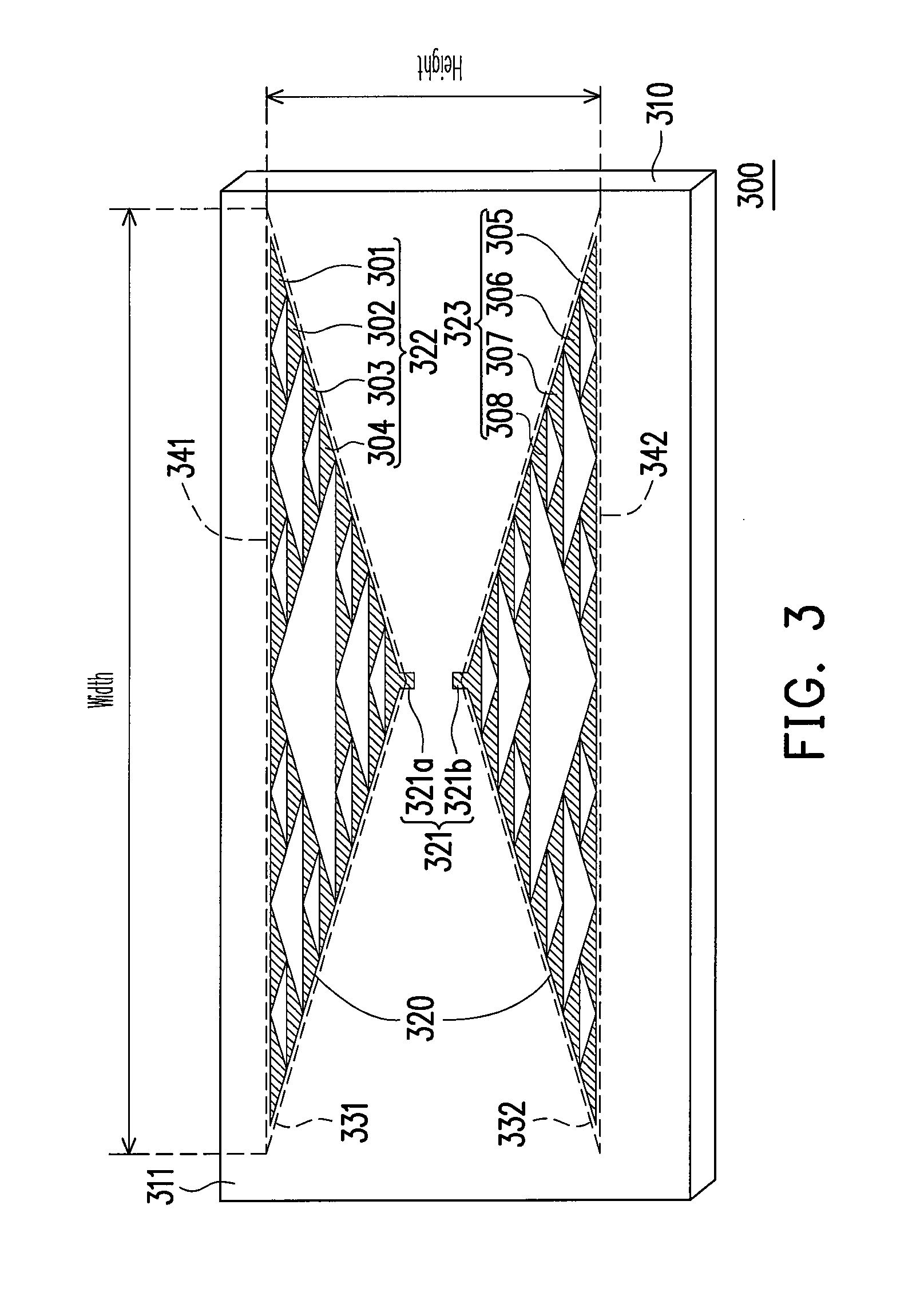 Planar antenna for radio frequency identification tag