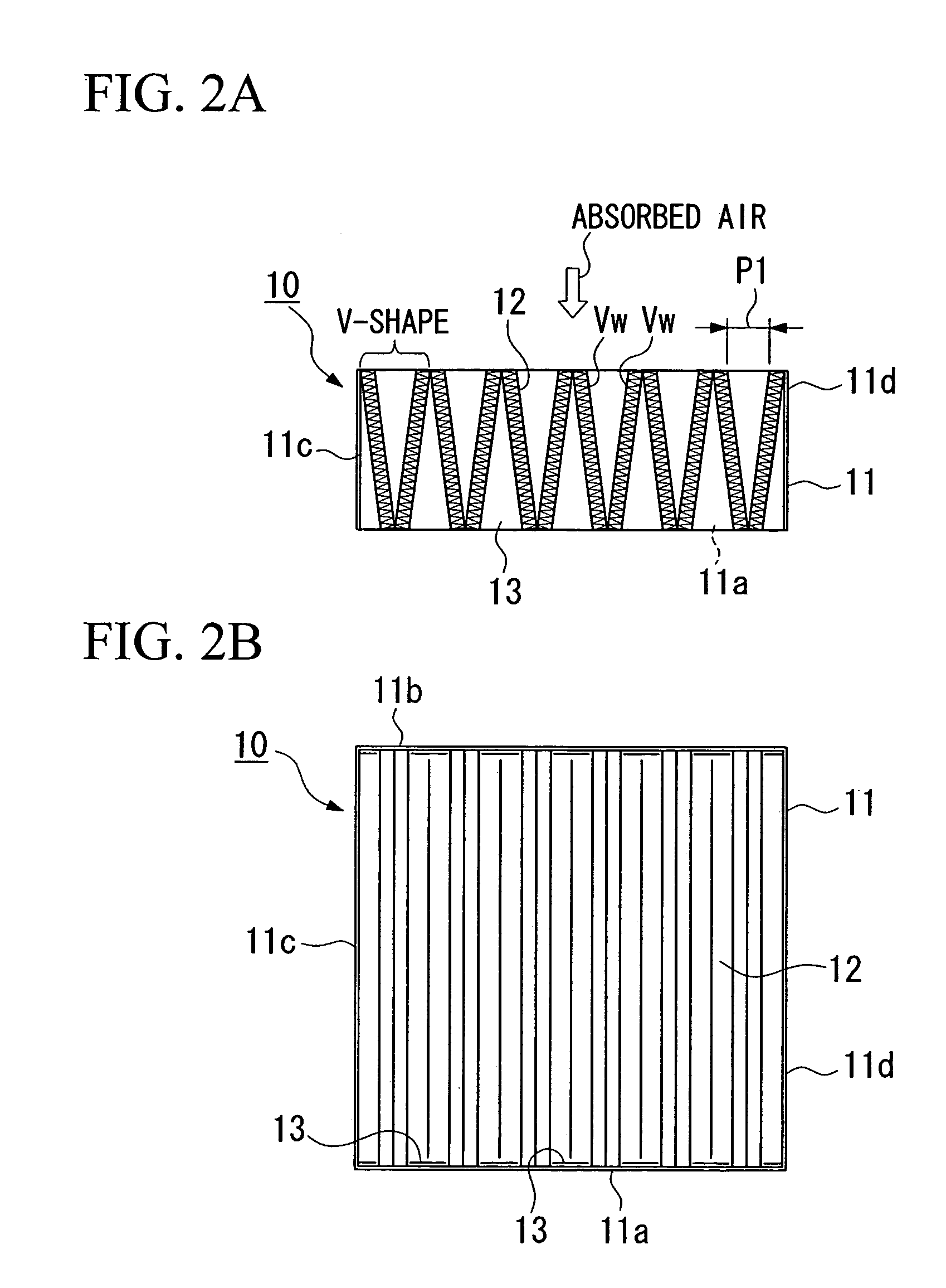 Dust collecting filter, dust collecting device, and air intake device for gas turbine