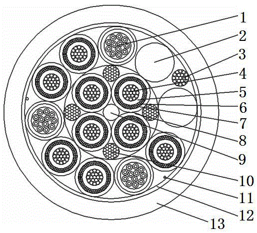 Photoelectric hybrid cable including coaxial electric unit and manufacturing method thereof