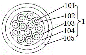 Photoelectric hybrid cable including coaxial electric unit and manufacturing method thereof