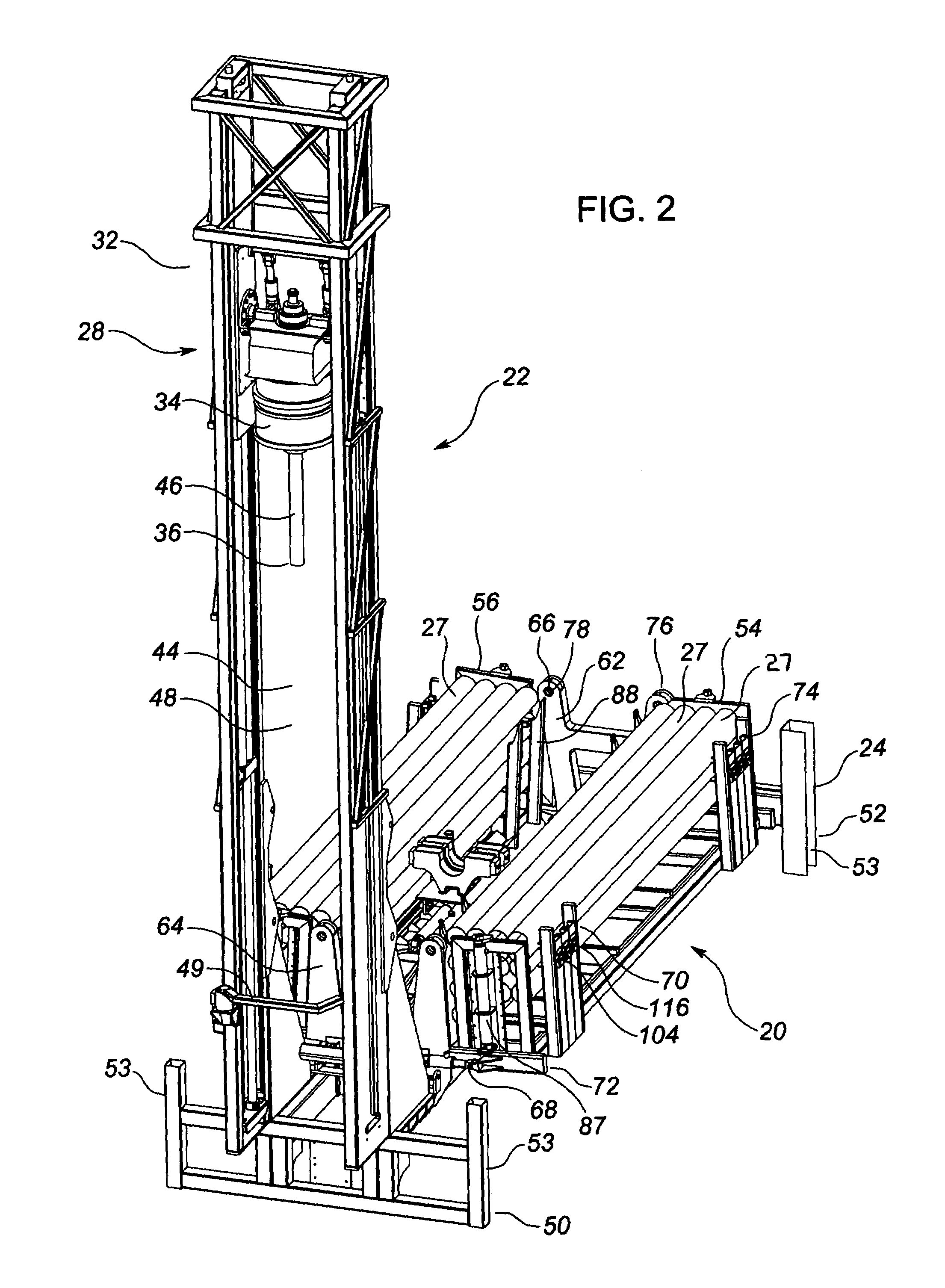 Apparatus and method for handling pipe sections