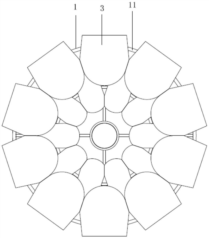 Assembly type lotus colored glaze dome modeling design structure and installation method