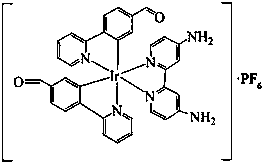 Aldehyde group-containing metal iridium complex and application thereof in detection and distinction of homocysteine and cysteine