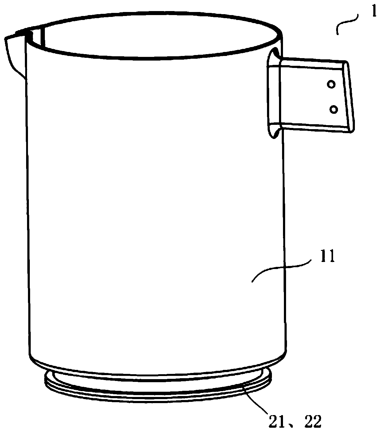 Non-metallic heating device for cooking