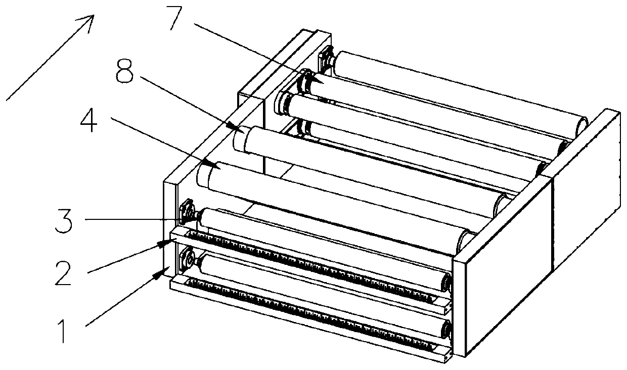 Device for eliminating internal stress of paper web